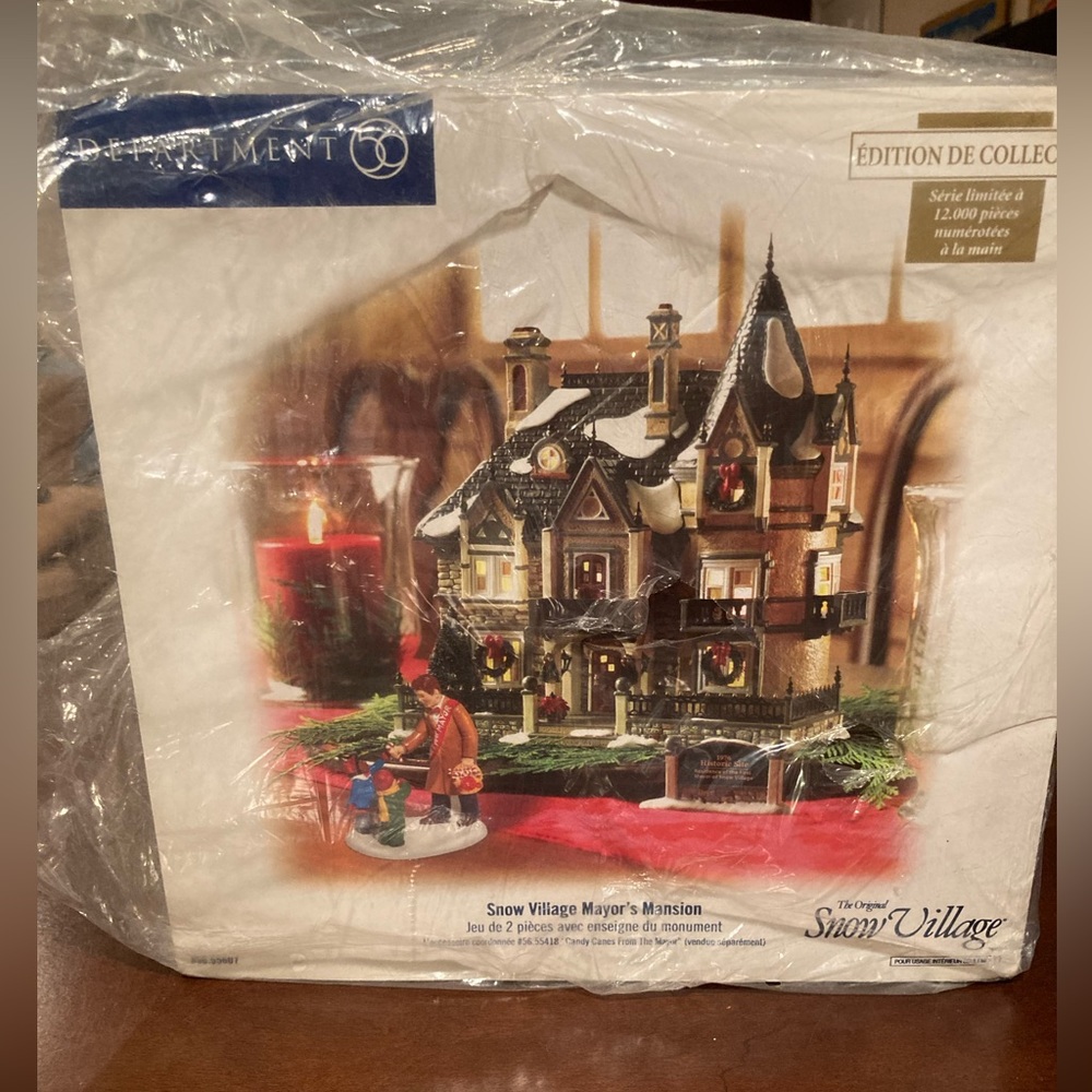 Department 56 Snow Village Mayors Mansion